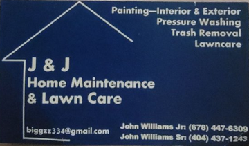 J & J Home Maintenance Lawn Care Logo