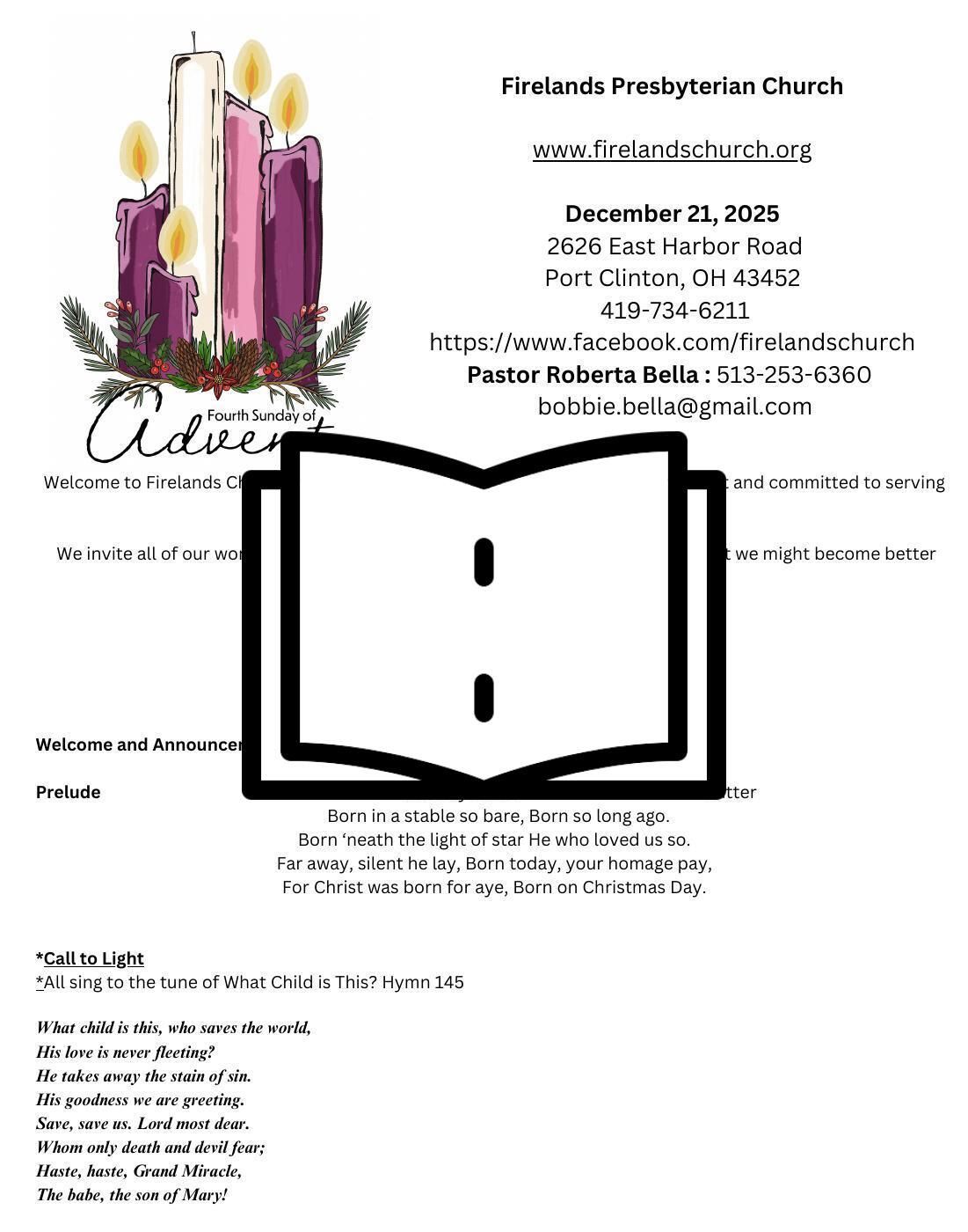 December 21, 2025 Bulletin