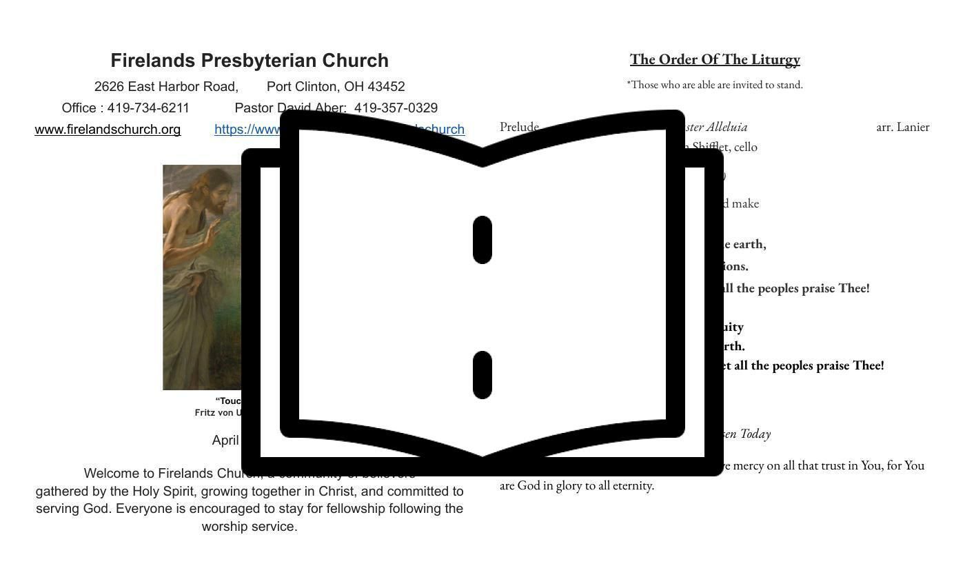 Easter Sunday April 5th, 2026 Bulletin