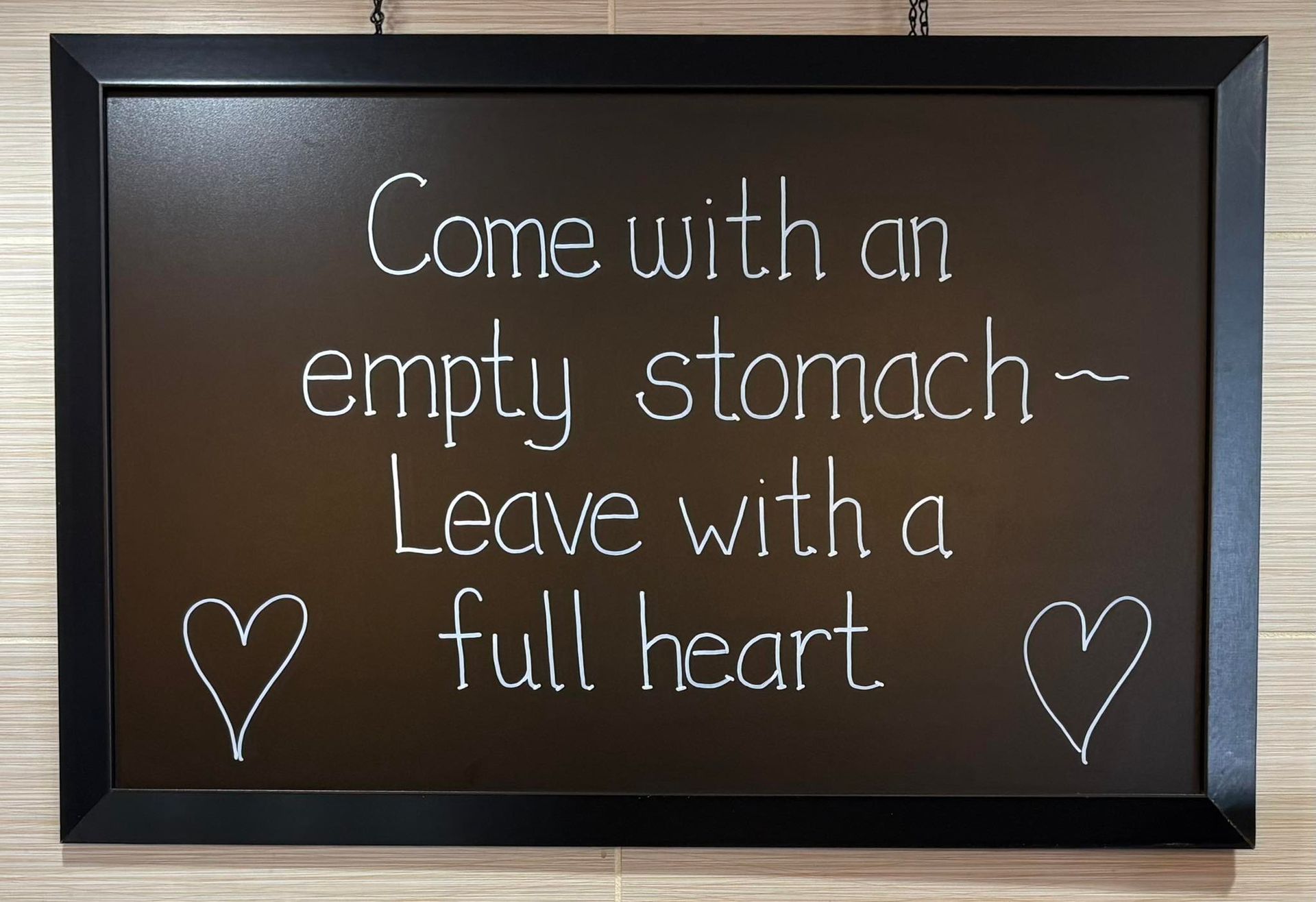 Bistro 163- Come with an empty stomach - Leave with a full heart