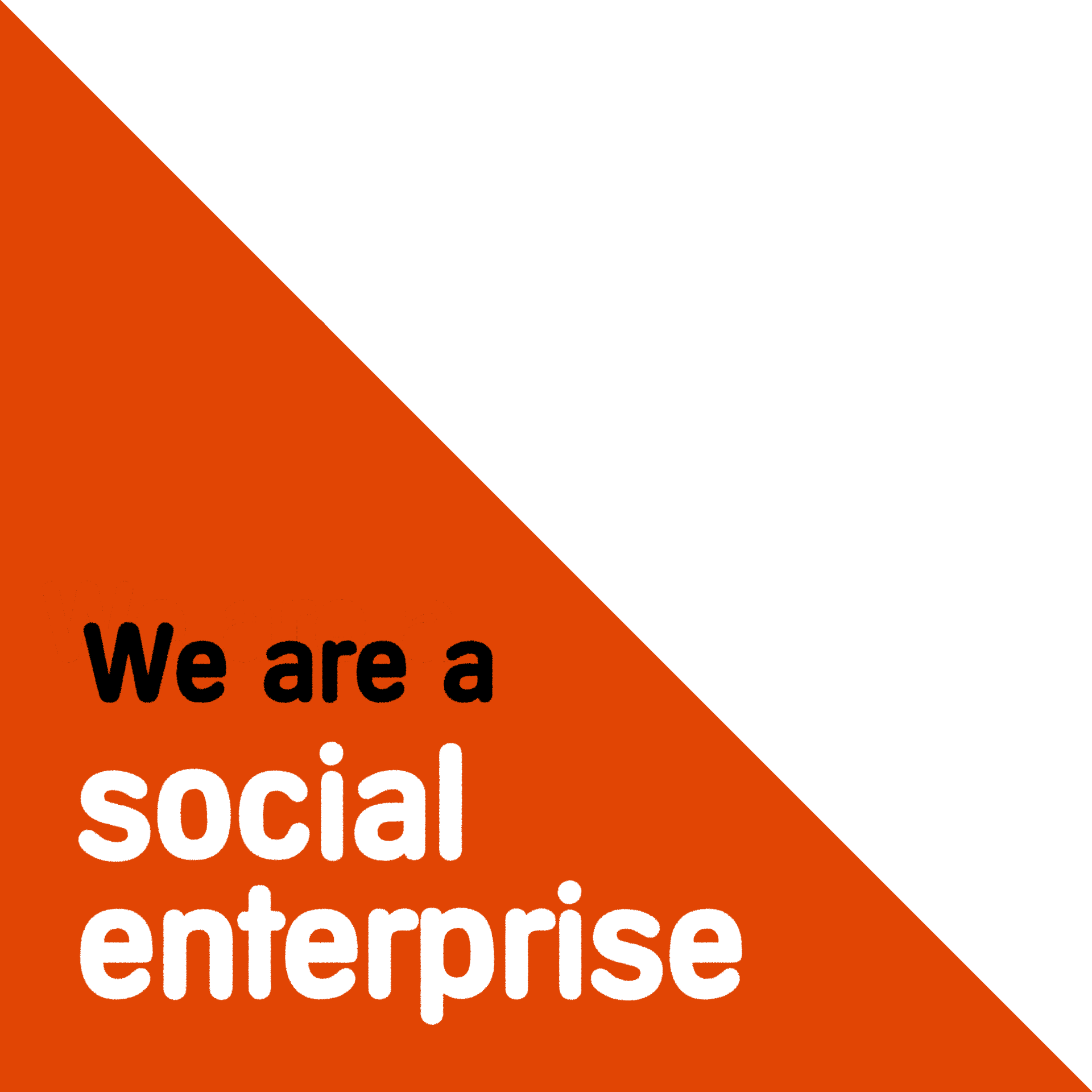 We are a social enterprise logo