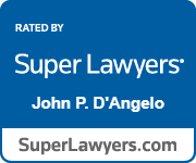 the logo for super lawyers john p. d'angelo is blue and white .  | Green Bay, WI | One Law Group S.C.