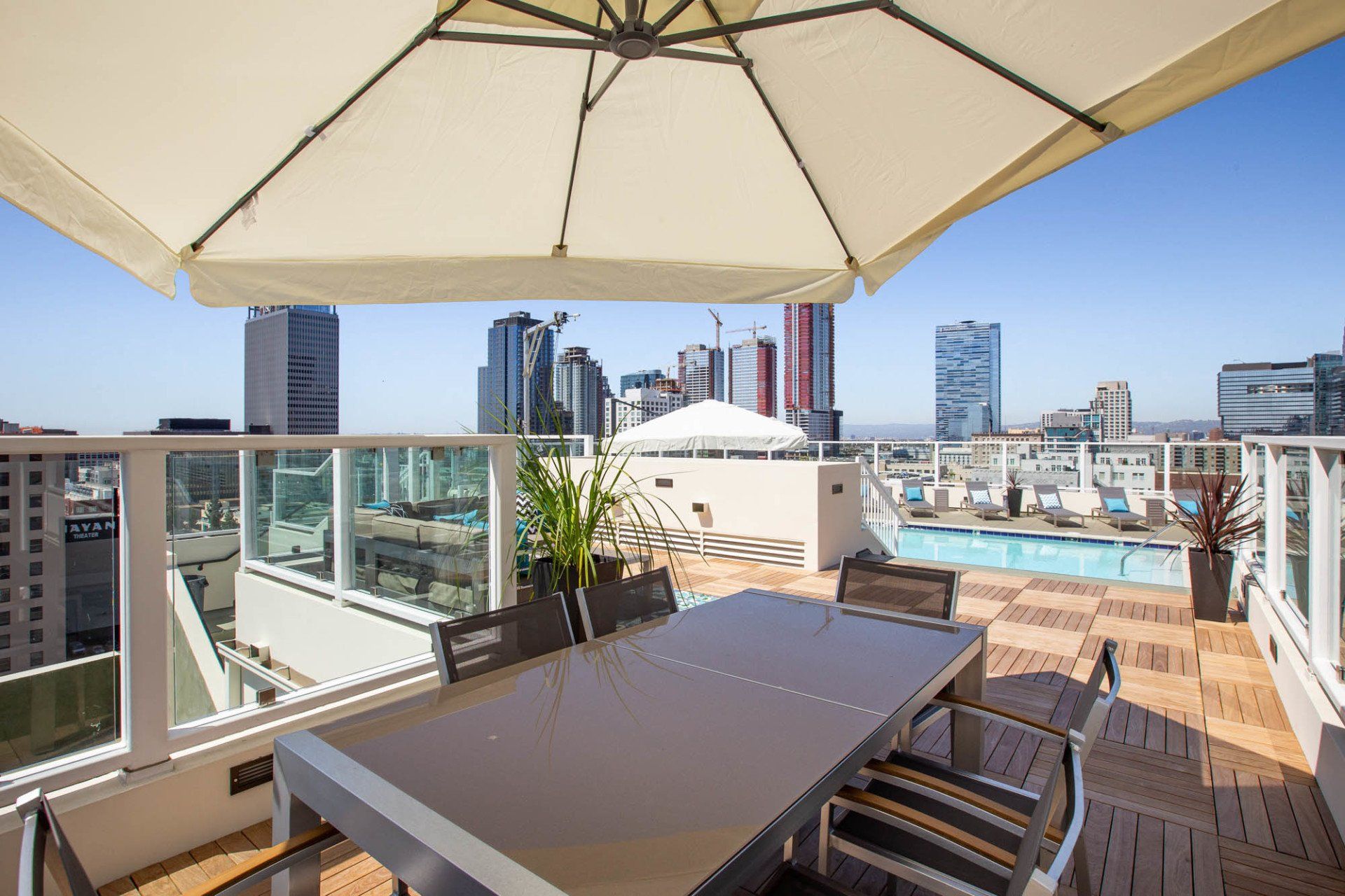 Property Rooftop Lounge Area | 939 Broadway Loft