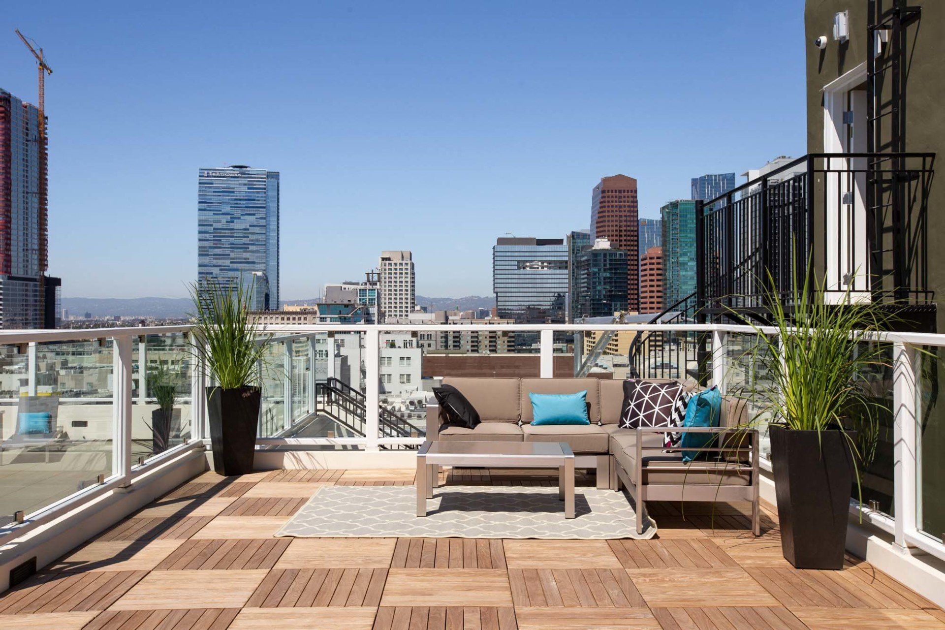 Property Rooftop Lounge Area | 939 Broadway Loft