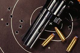 Pistol with target—Gun Safety Training in Camarillo, CA