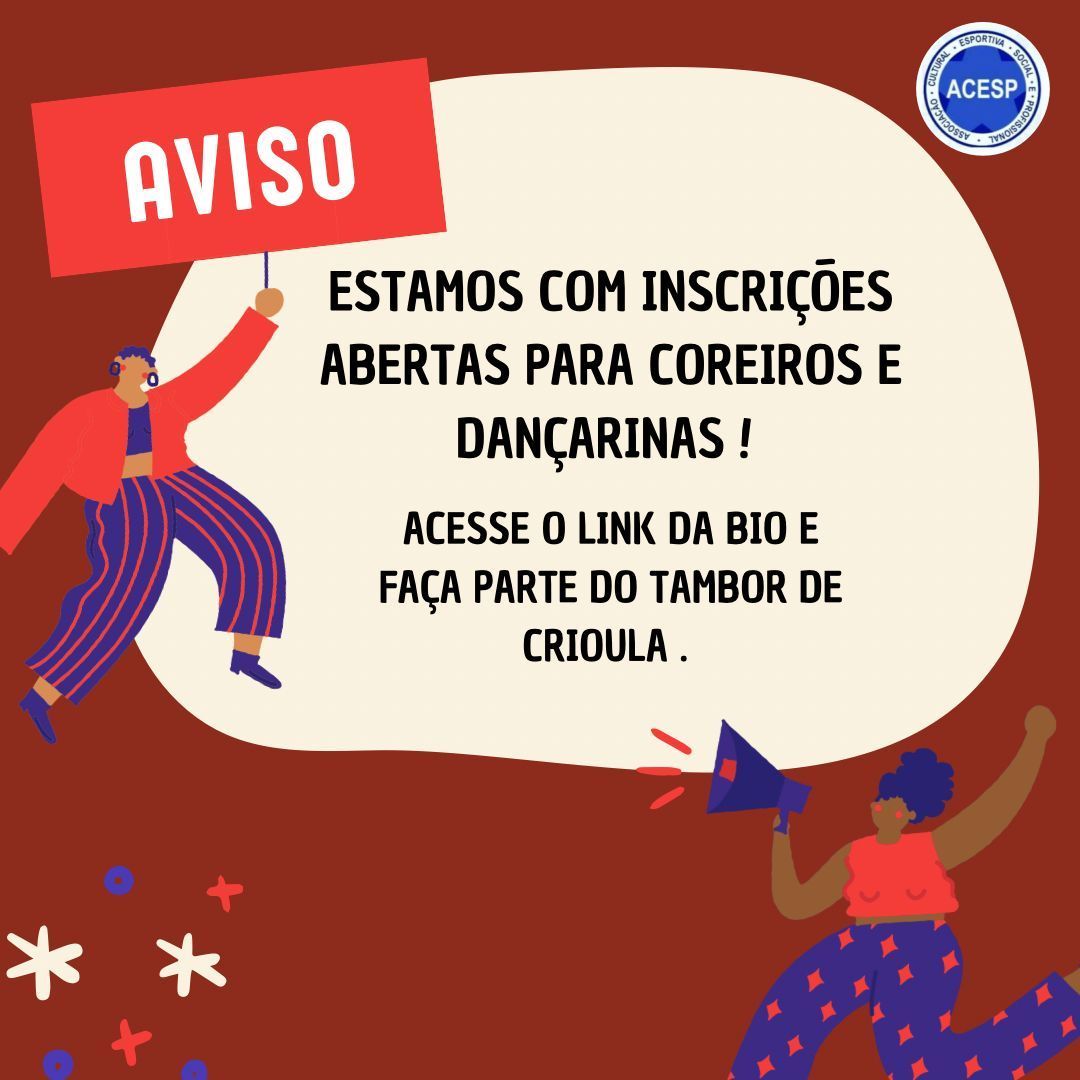 Inscrições abertas!