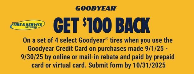 September 2025 Tire Rebate