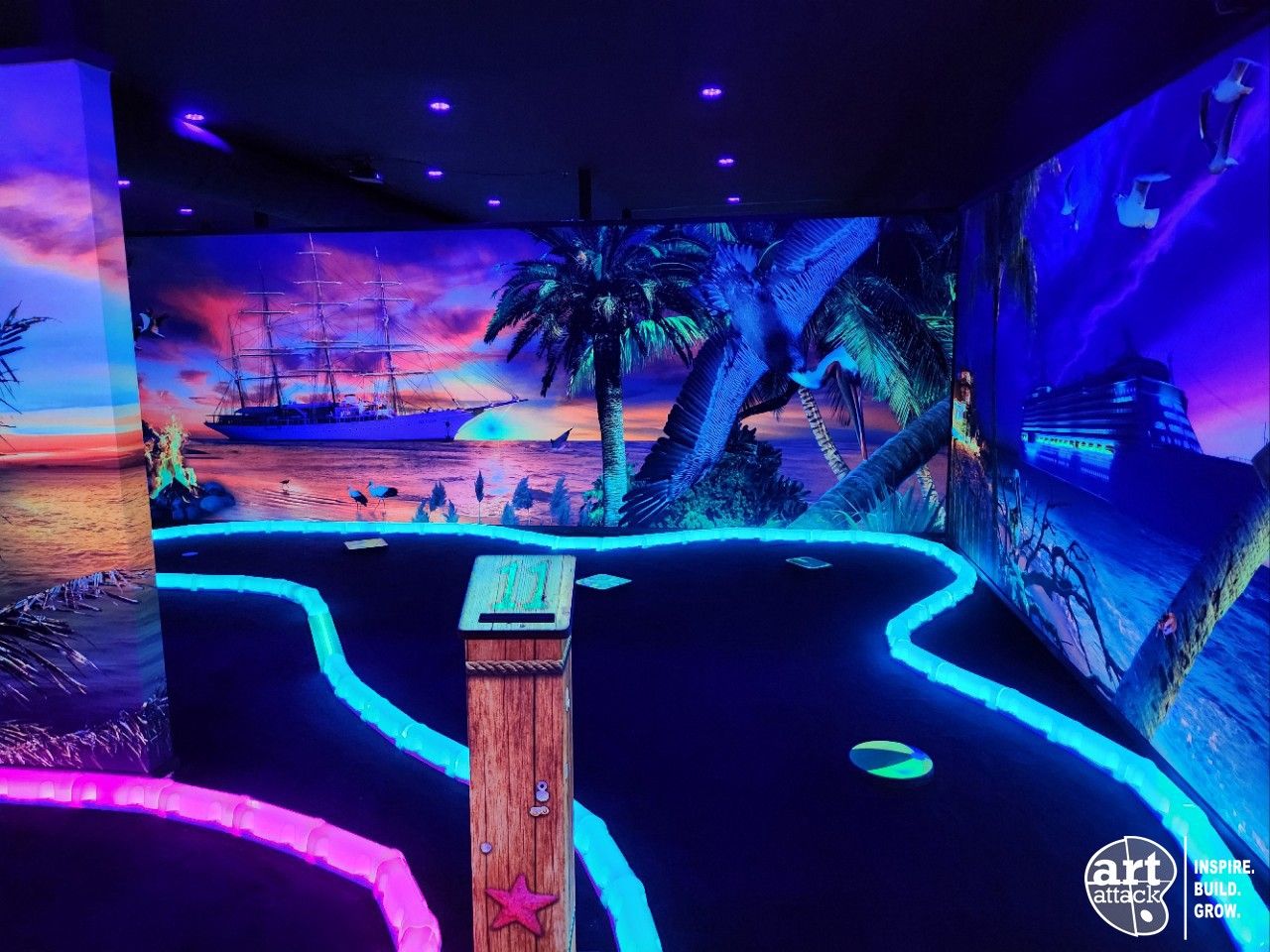 City Black Light Mini Golf