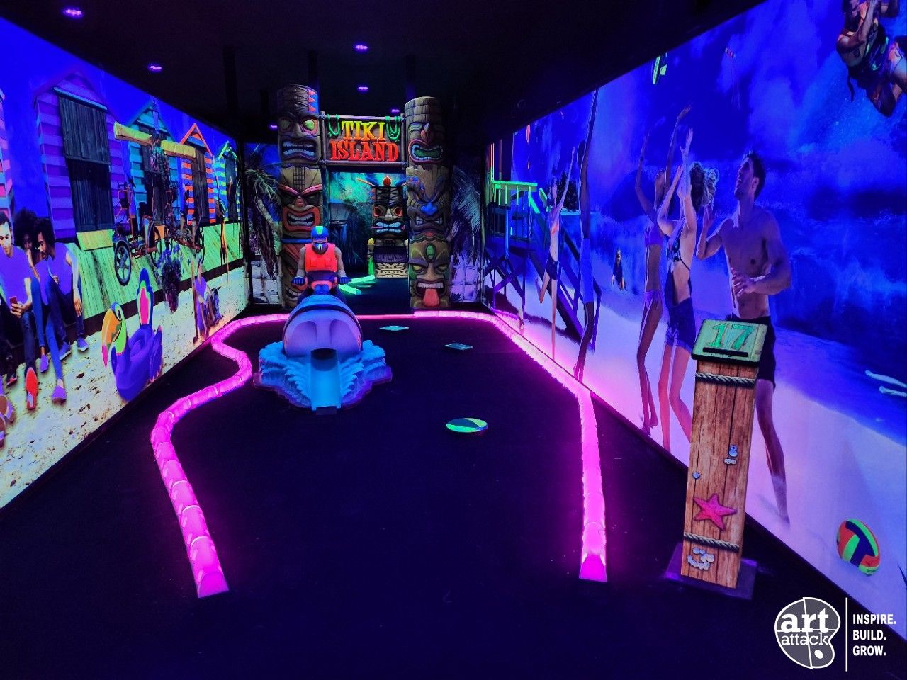 Black Light Mini Golf