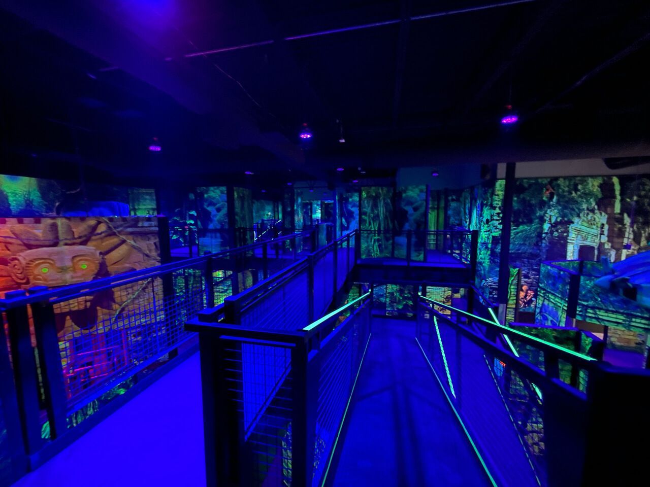 steel mezzanine for second story laser tag arena