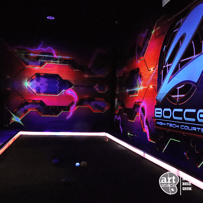 2 Bocce Art Attack Court