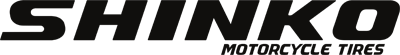 SHINKO motorcycle tires logo in black text. | Impact Automotive