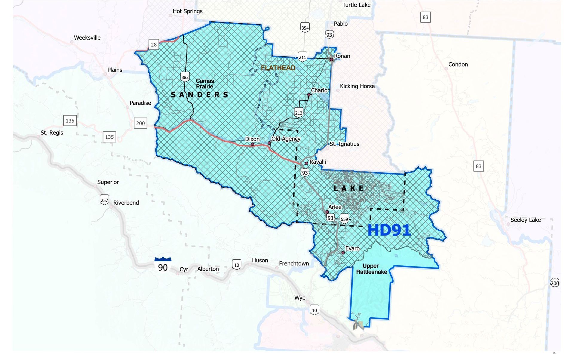 HD91 District Map