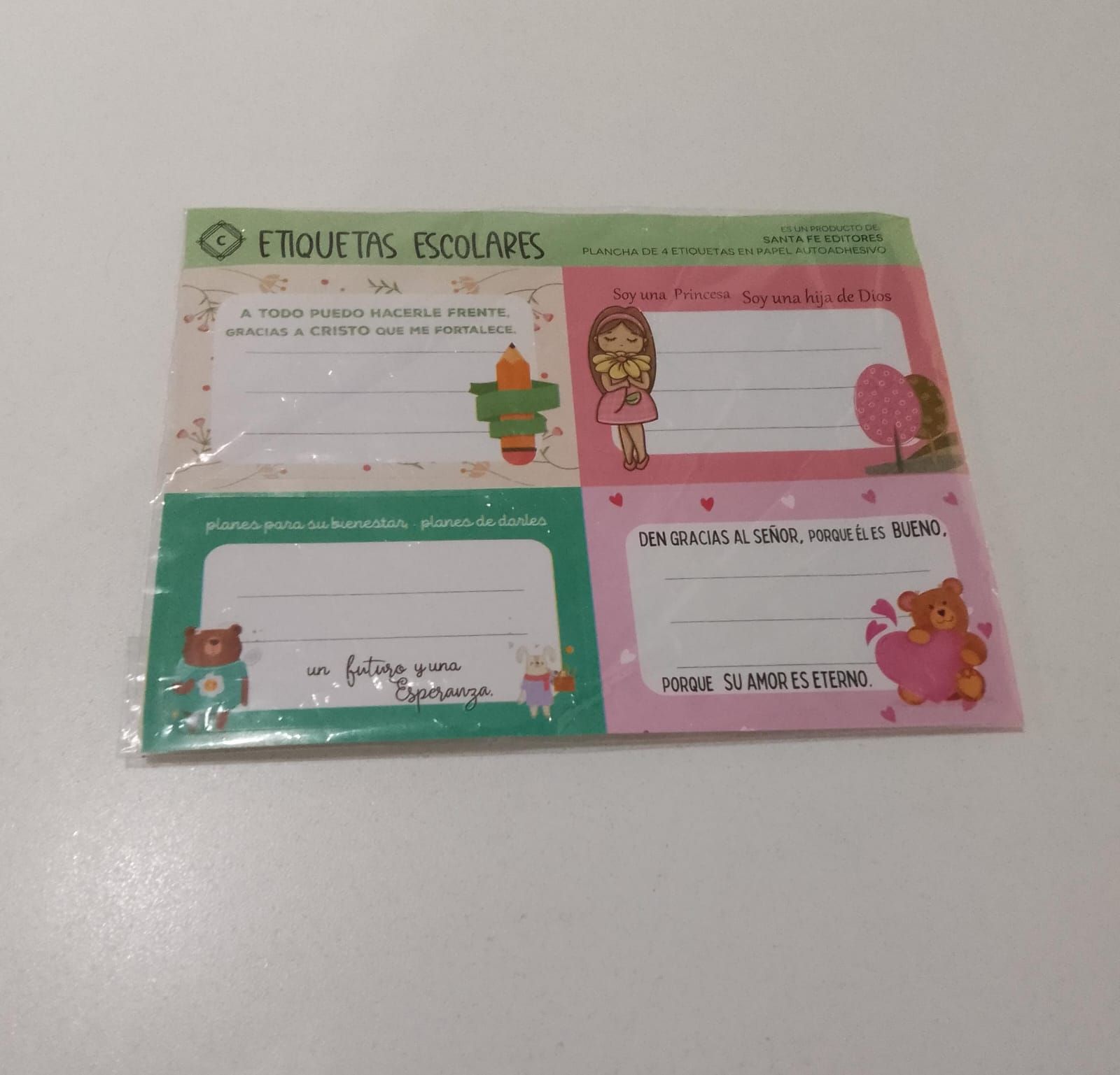 Etiquetas Escolares.