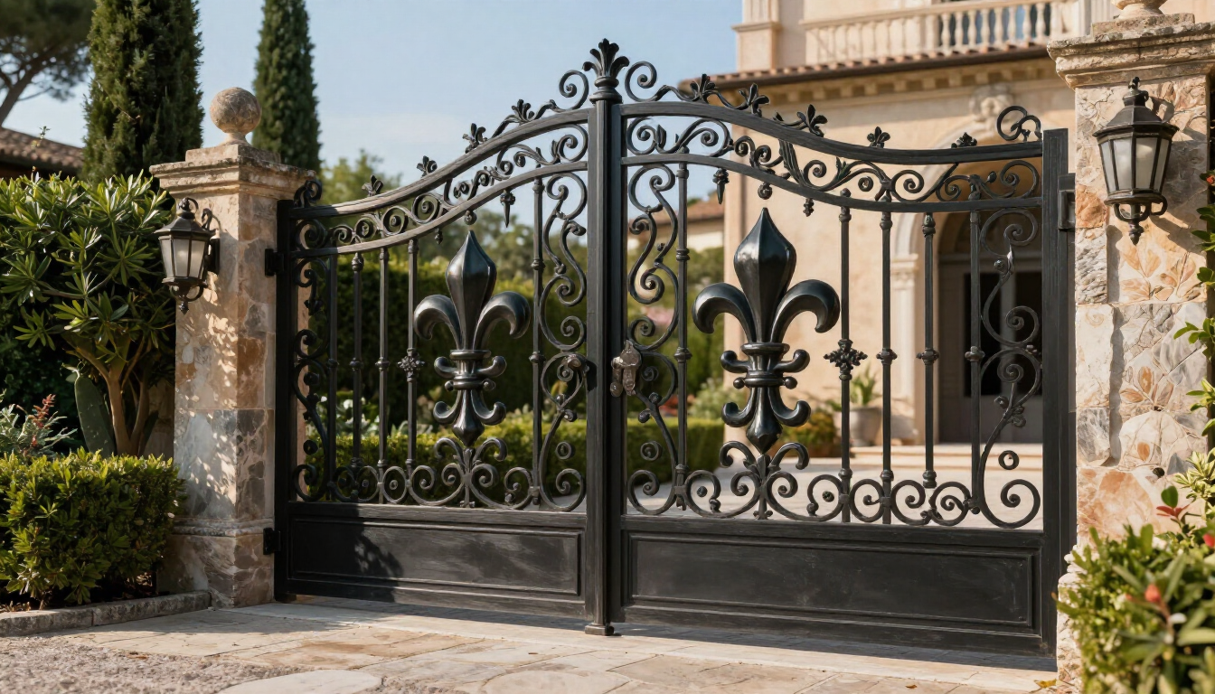 Cancelli in ferro battuto realizzati su misura