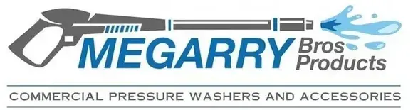 The logo for megarry bros commercial pressure washers and accessories