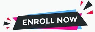 A sign that says `` enroll now '' on a white background.