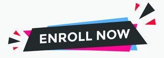 A colorful banner that says `` enroll now '' on a white background.