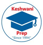 A logo for keshwani prep since 1994