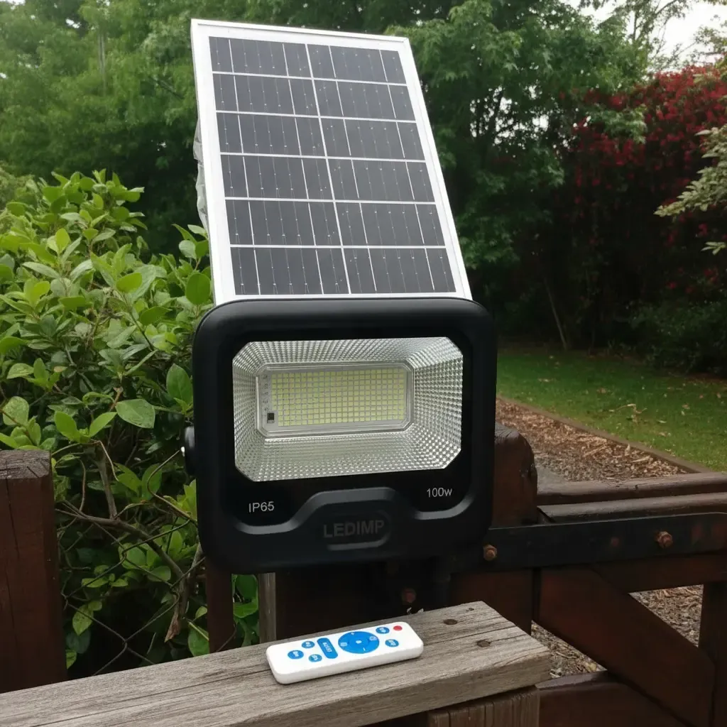 Reflector royector Carga Solar 100! Parques-Camping- Luz Emergencia.