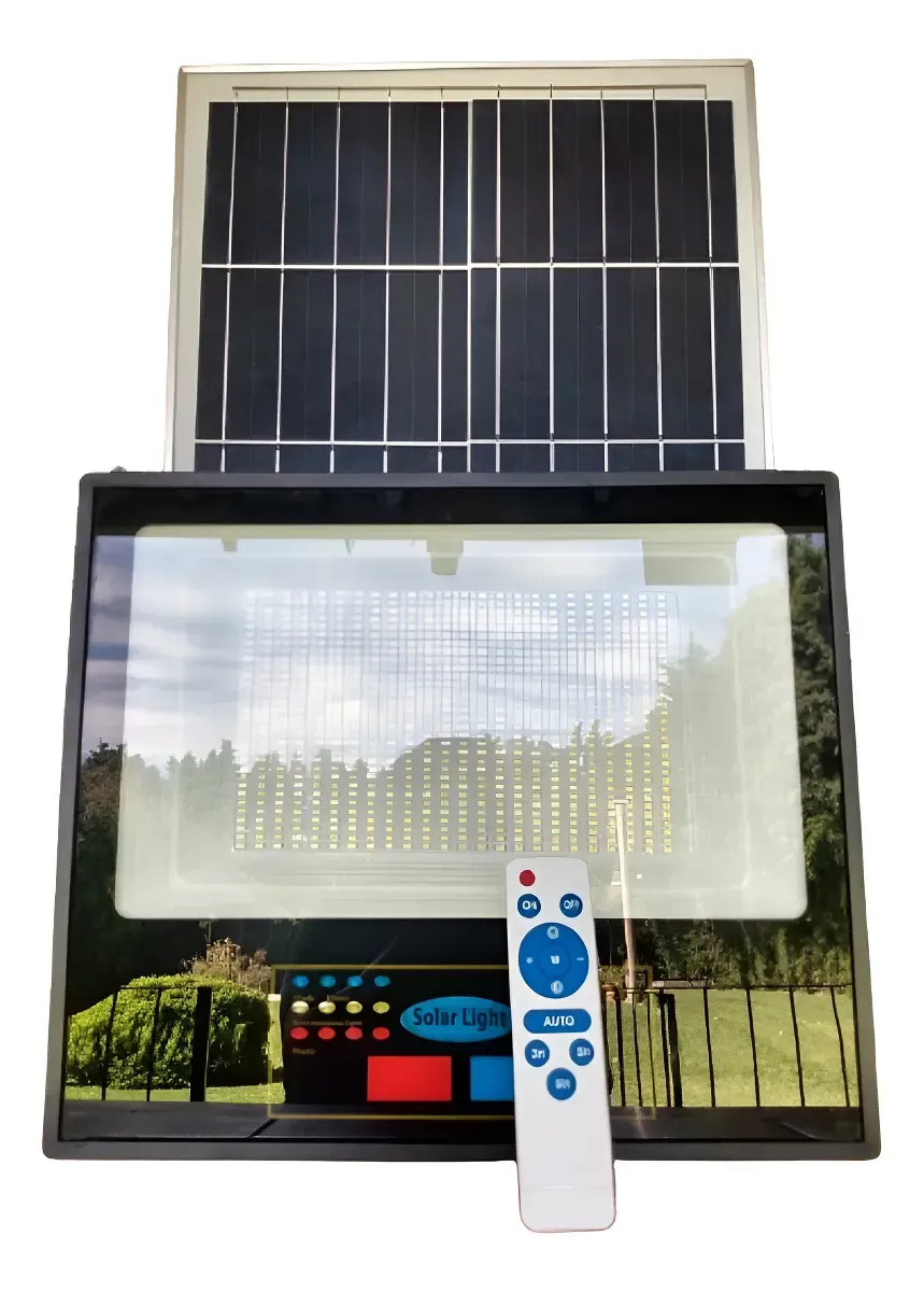 Reflector Solar 300w Luz Emergencia Baliza Control Remoto.