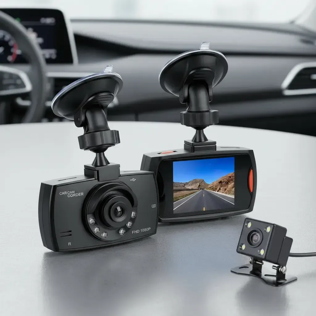 DVR y Cámara TESTIGO Auto 1080 HD  Sensor Graba Foto+ Sd32gb Batería