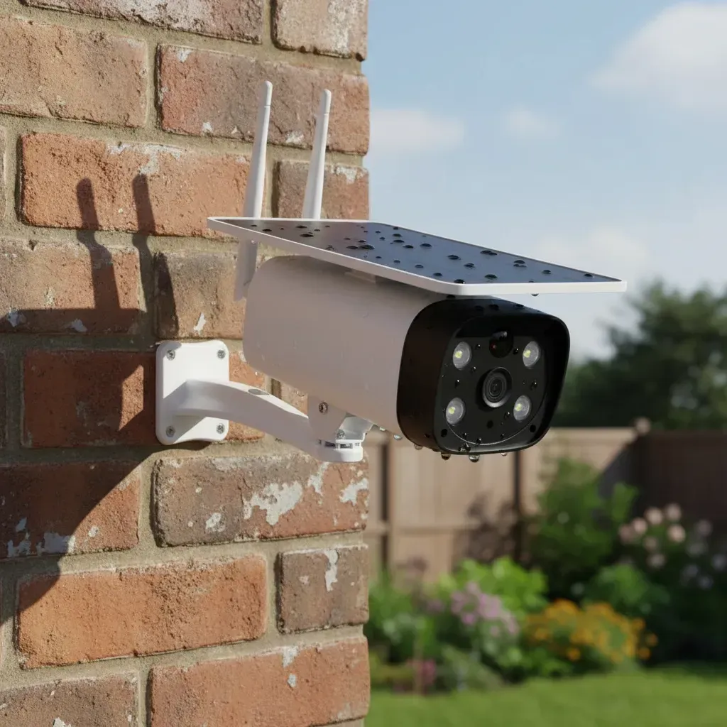 Cámara Solar Wifi 1080+4 Baterías  Incluida 12800mah Movim Audio Alarma