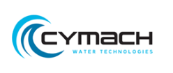 Logo of CYMACH Water Technologies: Blue wave graphic with company name in black text. "Water Technologies" in blue.