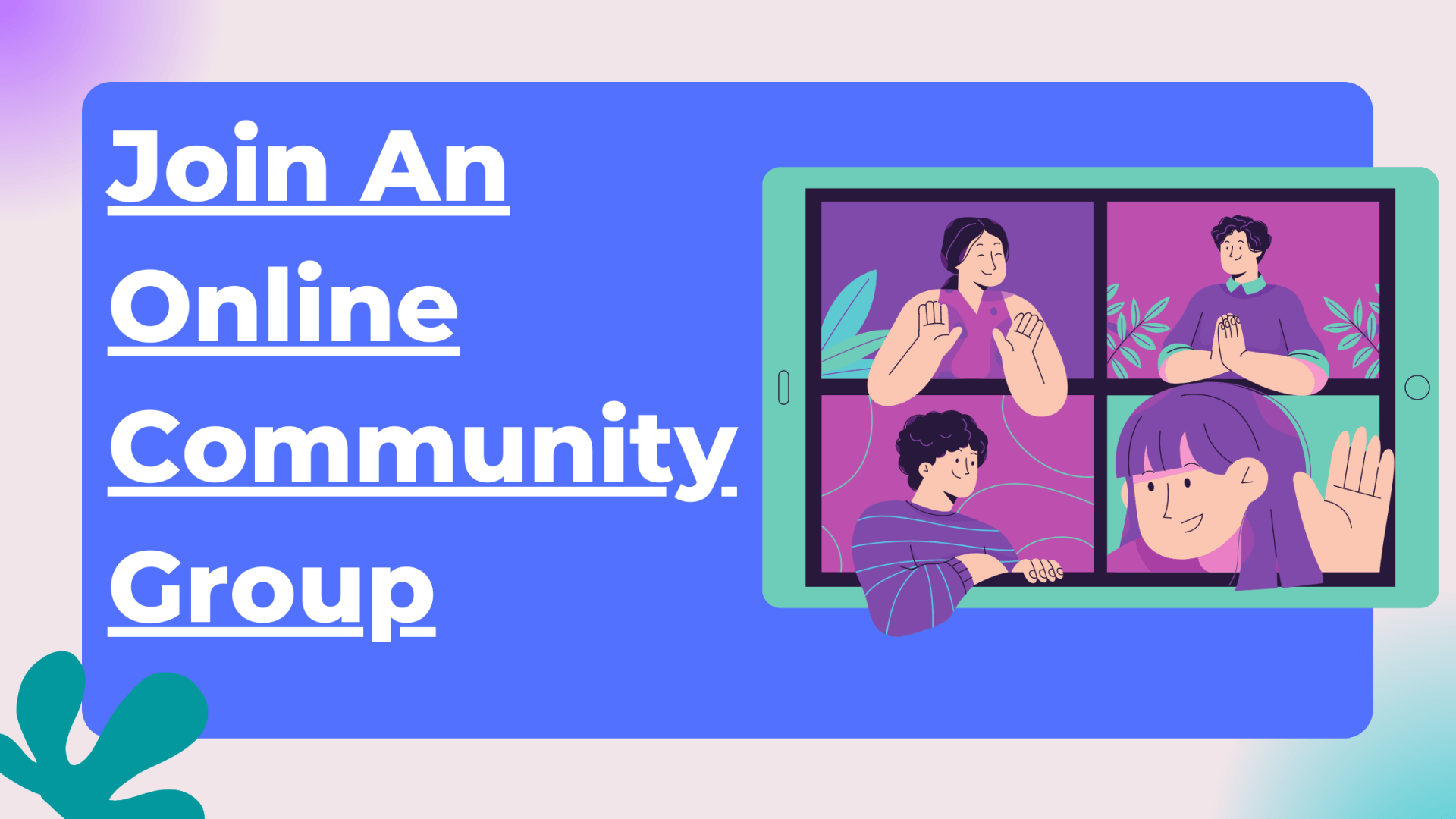 Join an online community group as a freelancer