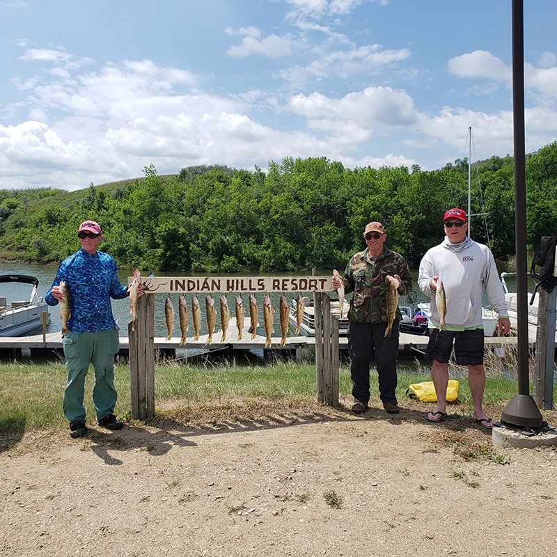 caught fish at Indian Hills Resort