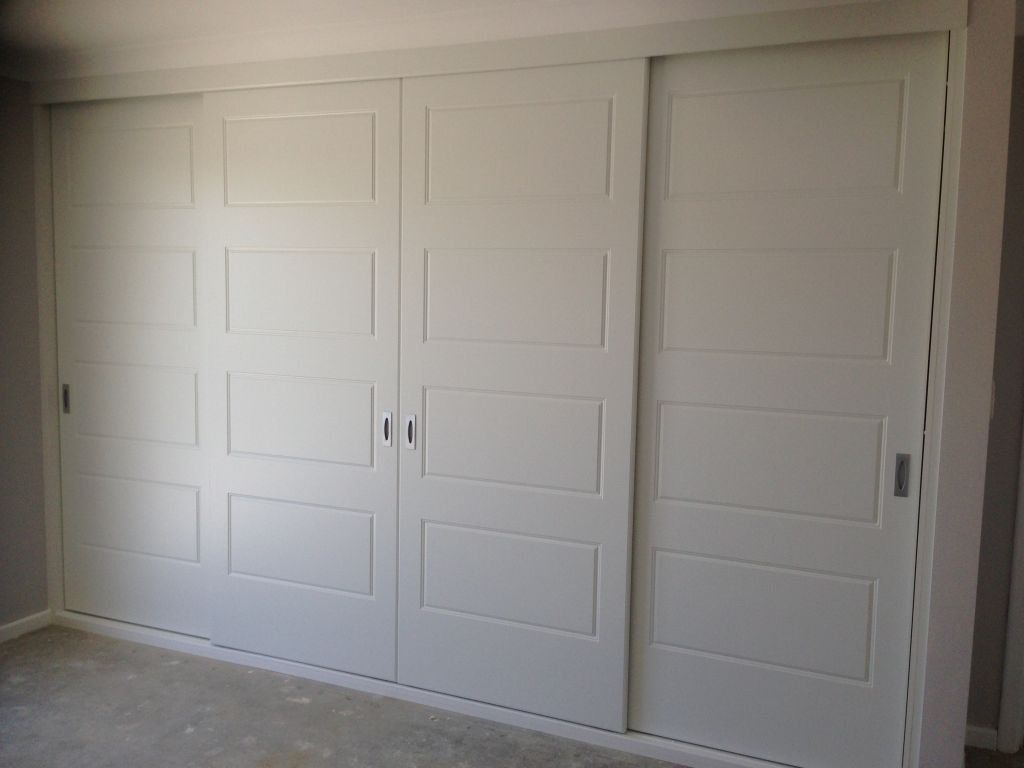 four panel vinyl wrap sliding doors