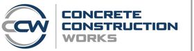 A logo for concrete construction works is shown on a white background.