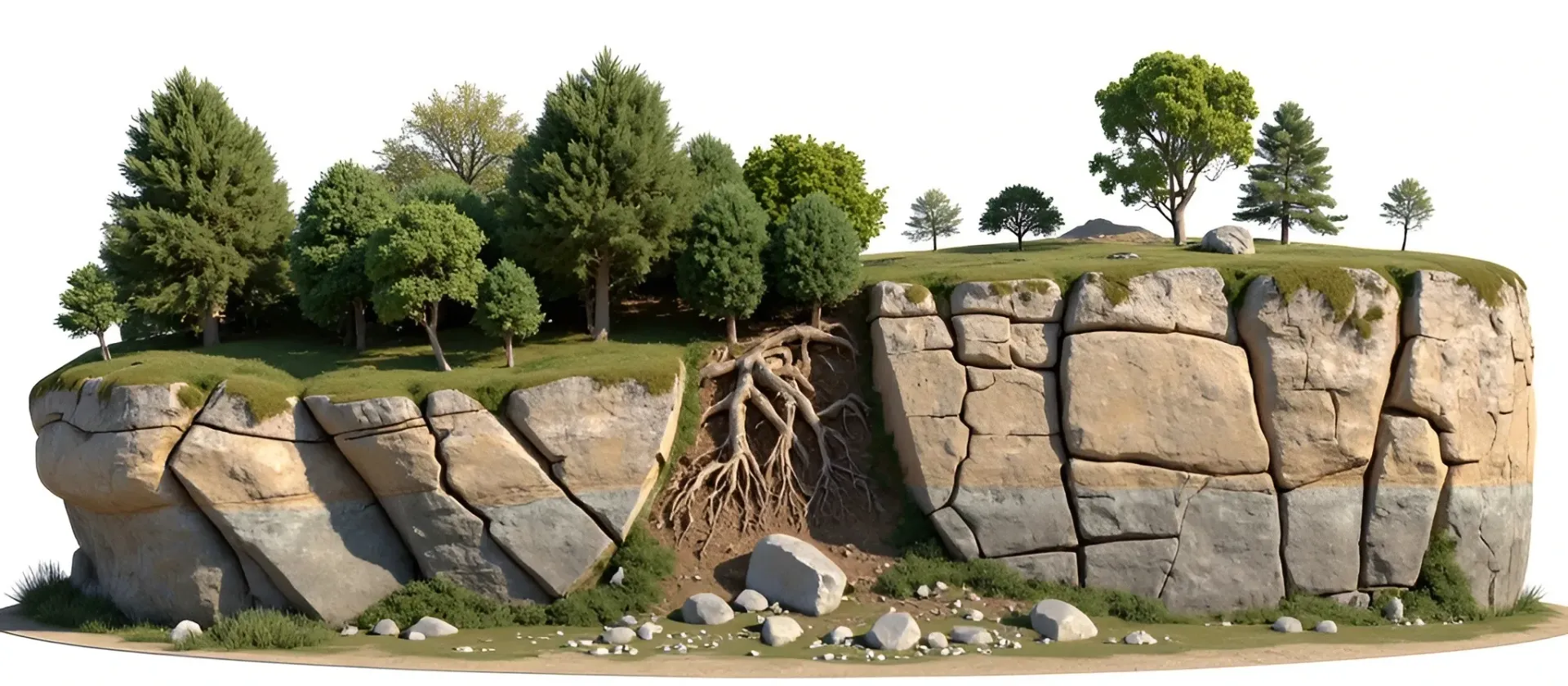 Oahu Concrete vegetation impact on rock stability