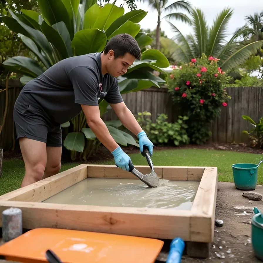 Oahu DIY concrete project tips backyard
