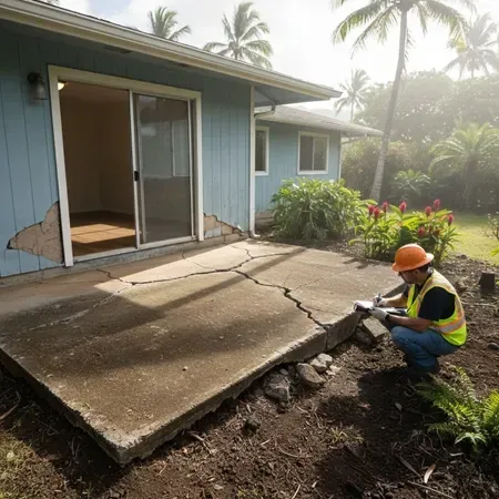 Oahu home foundation crack warning signs
