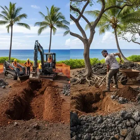 Professional excavation services vs DIY digging Hawaii