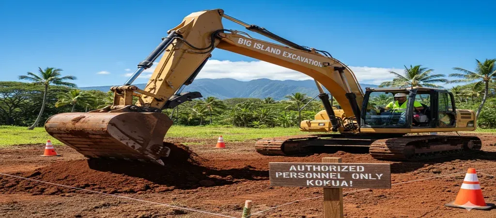 Reliable excavation services in Hawaii construction