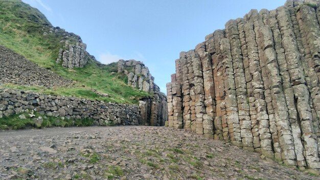 file of rocks or a wall rock