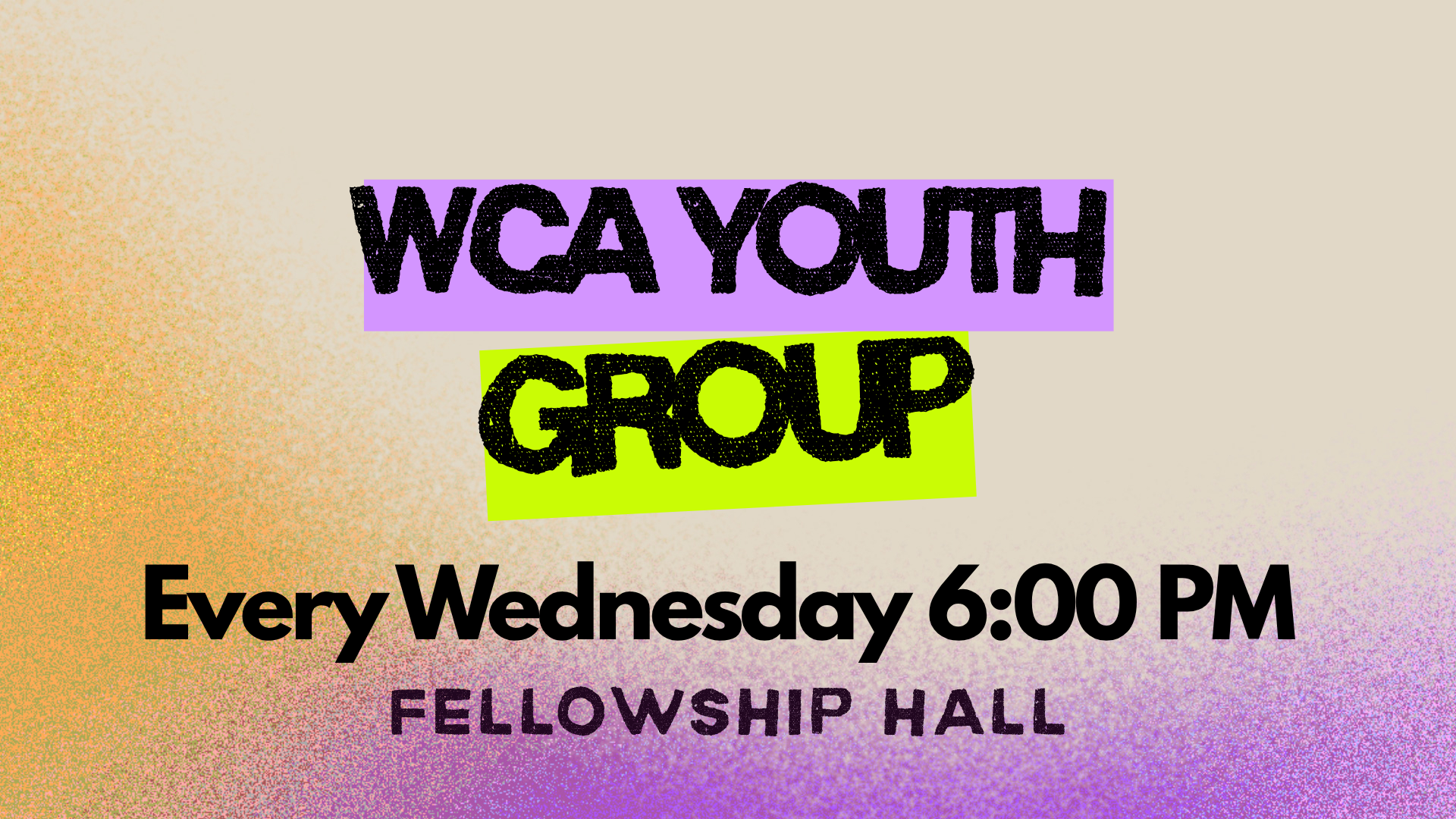 Mid-week Youth group