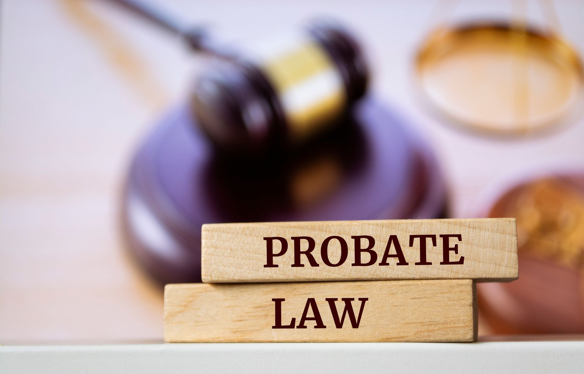 Wooden blocks reading 