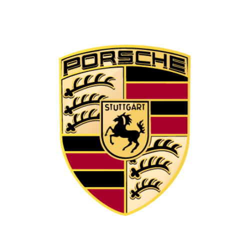 Um logotipo da Porsche com um cavalo