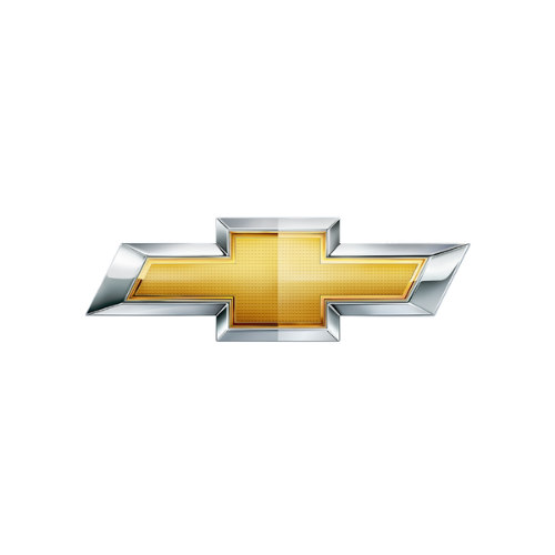 O logotipo da Chevrolet está em um fundo branco.