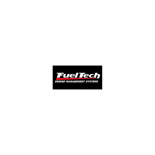 Logotipo dos sistemas de gerenciamento de motores fueltech em um fundo branco.