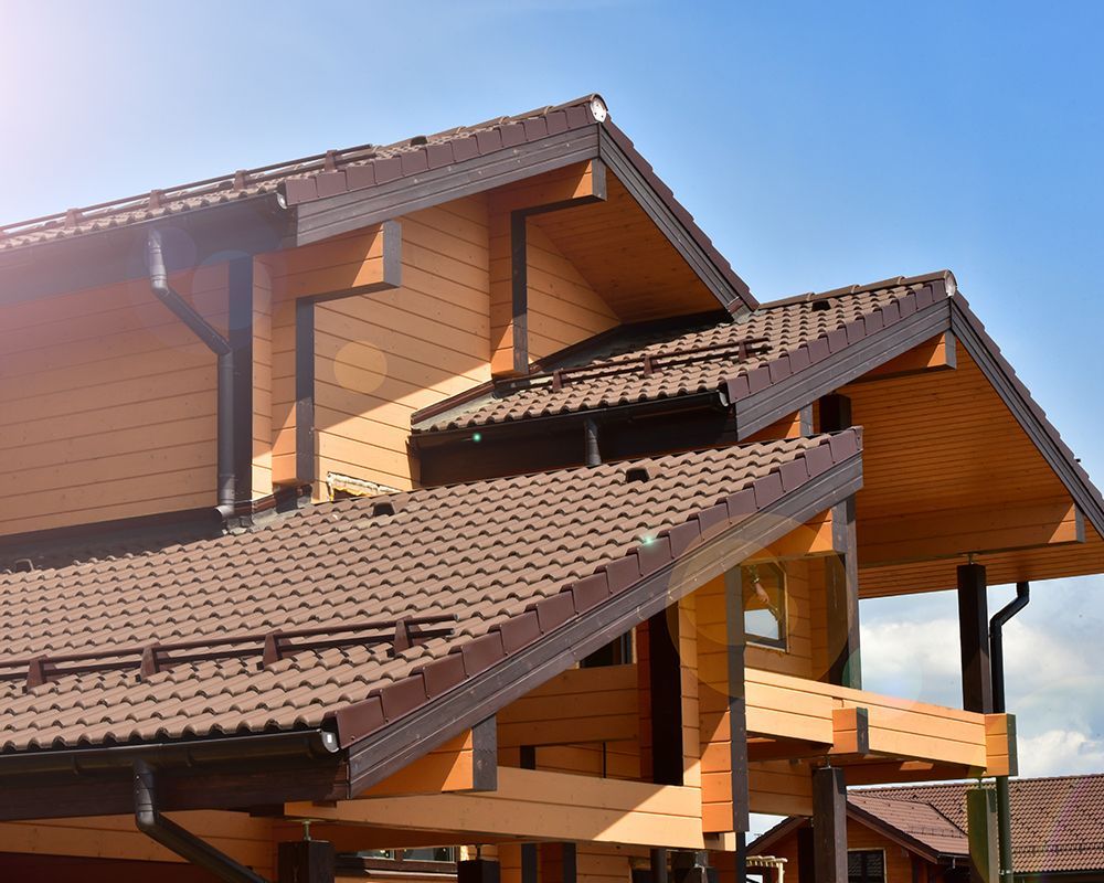 House with a Brown Tile Roof