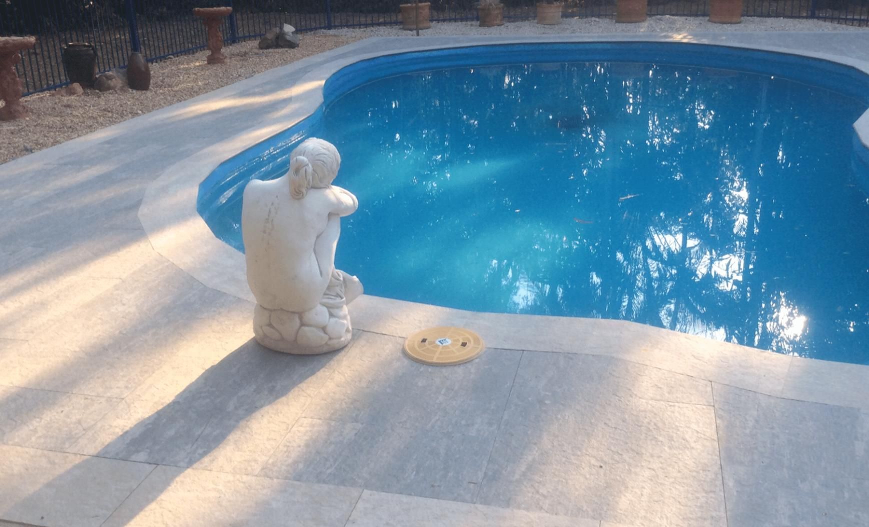 Poolside Paving with A Statue of a Women — Paving in Darwin River, NT