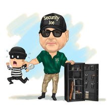 Security Joe Caricature — Pearl, MS — Discount Gun Safe