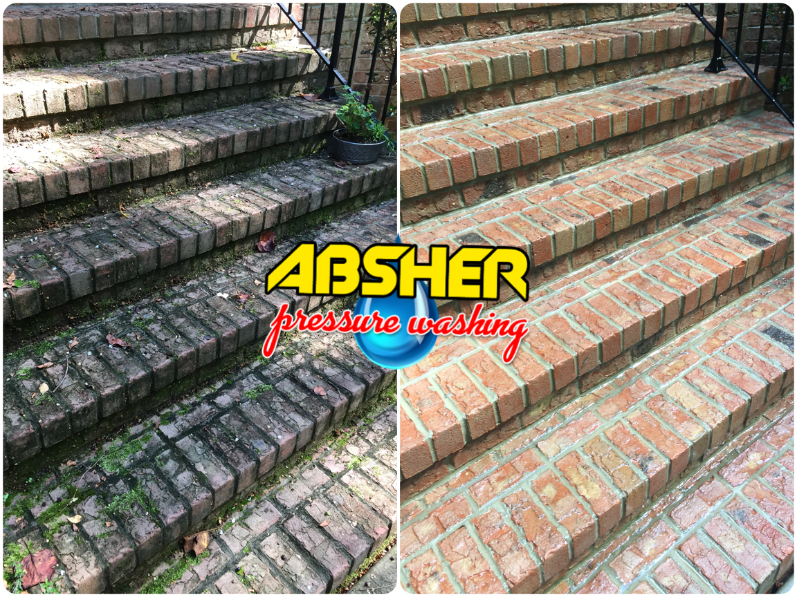Absher Pressure Washed Stairs