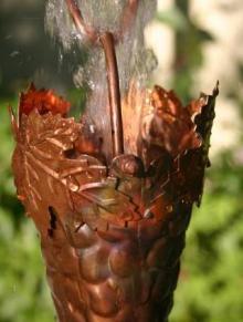 Grape Style Rain Chain — Winston-Salem, NC — Greg's Gutter Service