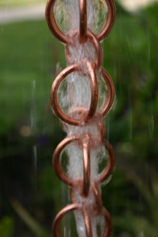 Circle Rain Chain — Winston-Salem, NC — Greg's Gutter Service