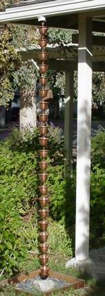 Garden Rain Chain — Winston-Salem, NC — Greg's Gutter Service